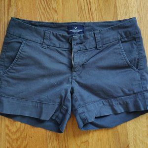 American Eagle Midi Stretch Shorts - navy blue